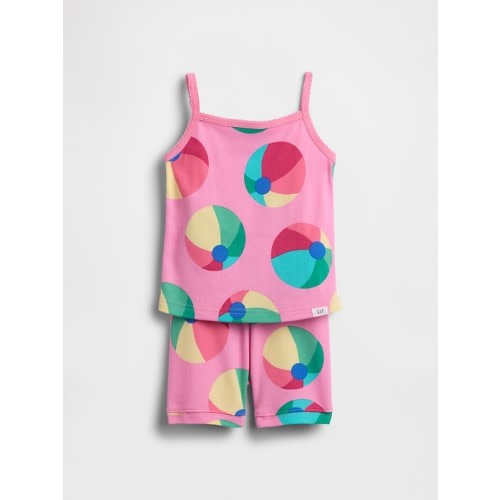 Baby & Toddler Organic Brushed Cotton Beach Ball Cami PJ Short Set