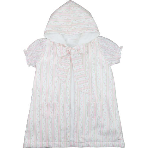 Pink Rosebud Stripe Coverup