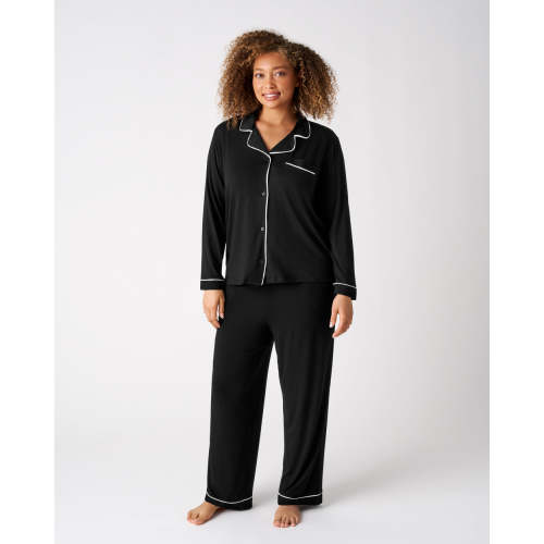 Black Women's Long Sleeve Pajama Set | Little Sleepies