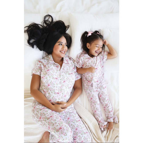 Women's Two Piece Flare Lounge Set | Bows in Bloom