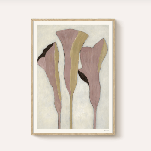 Julita Elbe - Late summer flowers I - 50x70cm Natural Oak