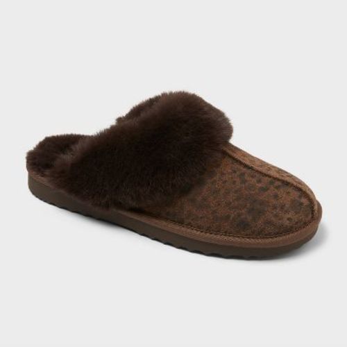 Women's Sylvia Genuine Suede Scuff Slippers - Auden™ Brown 6