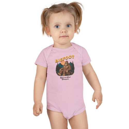 Baby Onesie, Bigfoot Hide and Seek Champion, Funny Pun Bodysuit, Infant Outfit, Baby Shower Gift, Newborn Romper