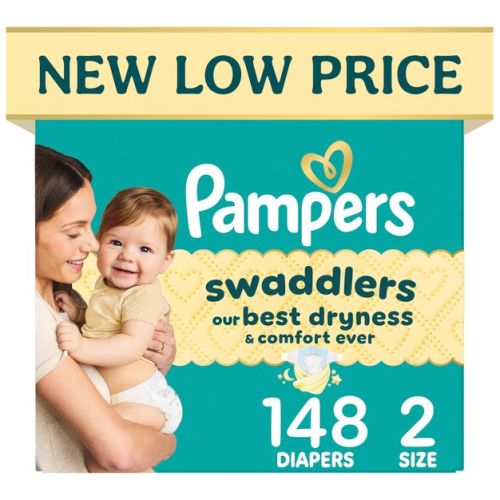 Pampers Swaddlers Sensitive Disposable Diapers - Size 2 - 148ct