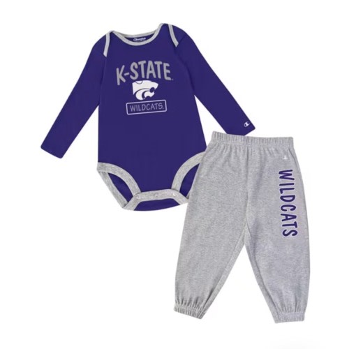 K-State Wildcats Champion Infant PURPLE Top and Bottom Top and Bottom Set - 147504183