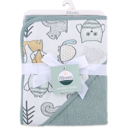 Little Haven Hooded Towel - Woodland