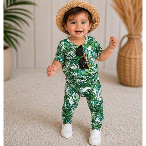 Front Opening Ready Set Romper® in RIBBED ALOHA