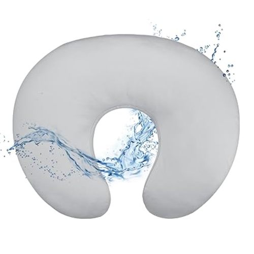 Hooyax Baby Waterproof Nursing Pillow Cover, Stretchy Nursing Covers for Breastfeeding Pillows, Adorable Infant Feeding Pillow Slipcover for Baby Boy and Girls (Grey)