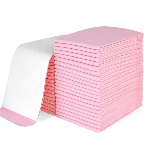 Rocinha Disposable Changing Pads for Baby 22" x 22" Disposable Underpads Waterproof Diaper Changing Pad Liner Breathable Underpads Bed Table Protector Mat, Pack of 50
