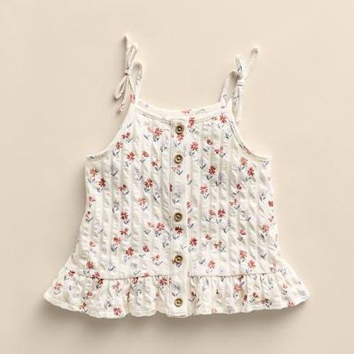 Baby & Toddler Little Co. By Lauren Conrad Organic Button Down Bow Tank