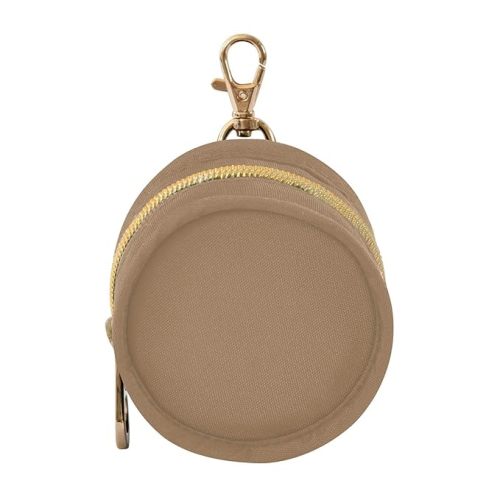 Pacifier Holder Clear Pacifier Case with Handle Storage Bag for Diaper Bag Stroller Travel 1.57 X 2.95 in Brown