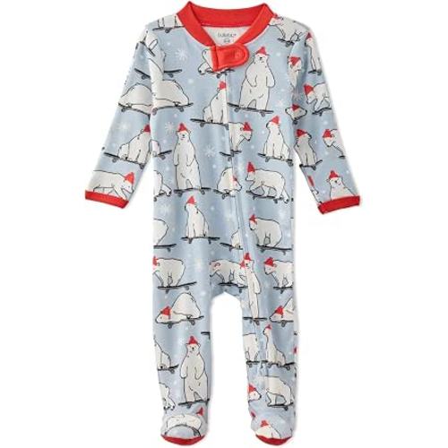 Butterblu Scout Sleep & Play 100% Organic Cotton Footed Zip Front PJs