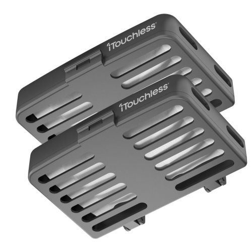 iTouchless 2-Pack Stick On Odor Removal Kit with Replaceable Activated Carbon Filters Eliminate Smell in Trash Can, Diaper Pail, Closet, Shoes, Locker