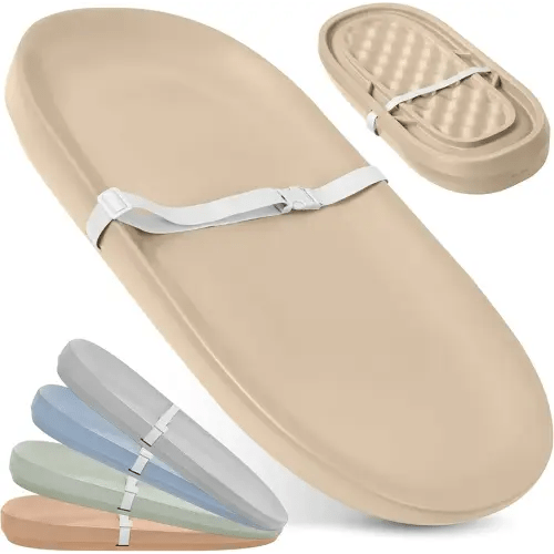 Jool Baby Waterproof Baby Changing Pad - Easy to Clean, Lightweight & Portable - Large Foam Cushion for Comfort (Oatmeal)
