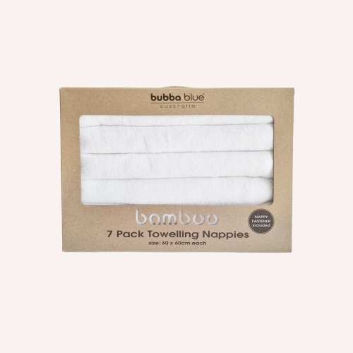 7 Pack Bamboo Towelling Nappies