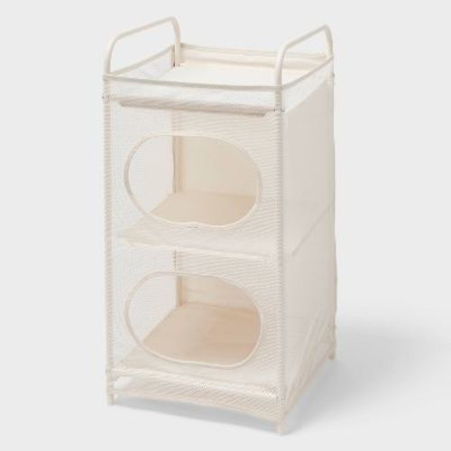 2 Tier Flexible Tower Storage Ivory - Brightroom™
