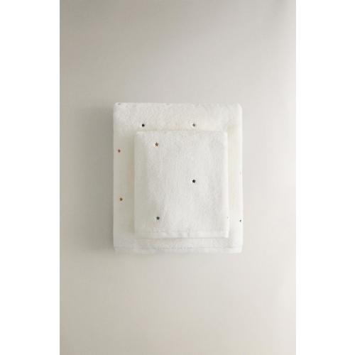 CHILDREN'S STAR BATH TOWEL - Oyster-white | ZARA United States