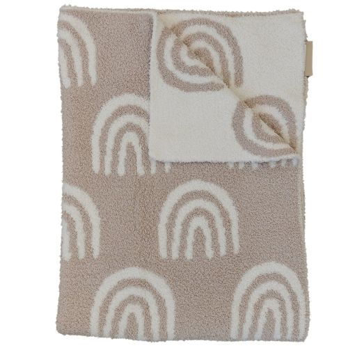 Taupe Rainbow Plush Blanket | Project Nursery