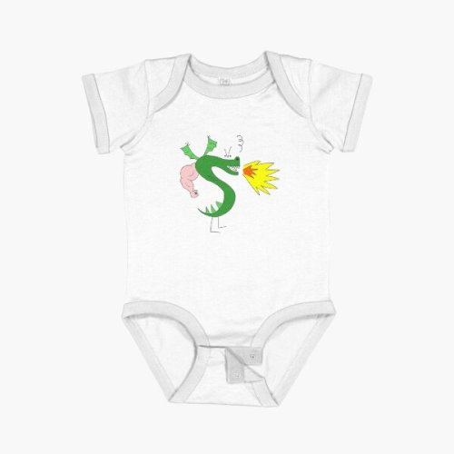 Trogdor Cute Dragon Homestar Runner Short Sleeve Baby One-Piece