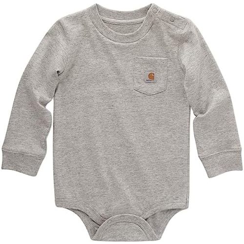 Carhartt Unisex Baby Long-Sleeve Pocket Bodysuit