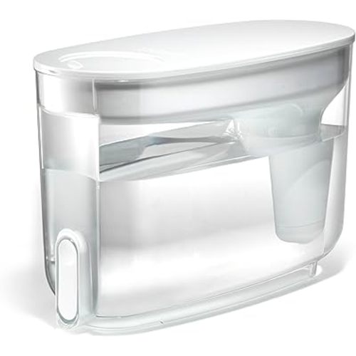 LifeStraw Home — Water Filter Dispenser, 18-Cup, White