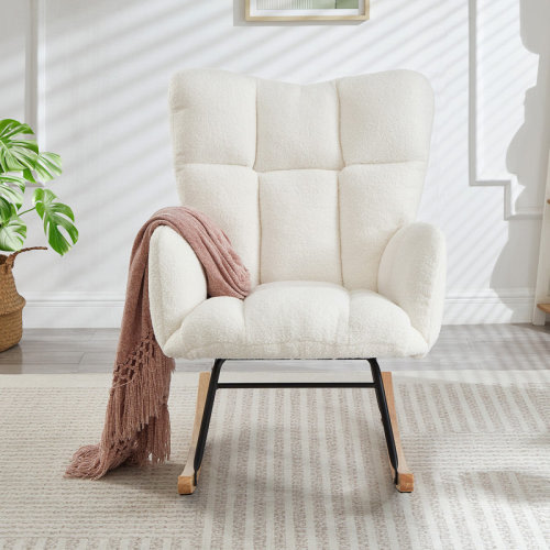 George Oliver Rocking Chair Teddy Upholstered - Wayfair Canada