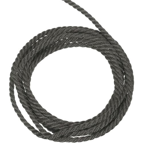 MECCANIXITY Twisted Cord Trim, 5 Yard 2.5mm 3-Ply Twine Braided Rope Shiny Thread String for Craft Gift Bag Curtain Christmas Decor, Brown