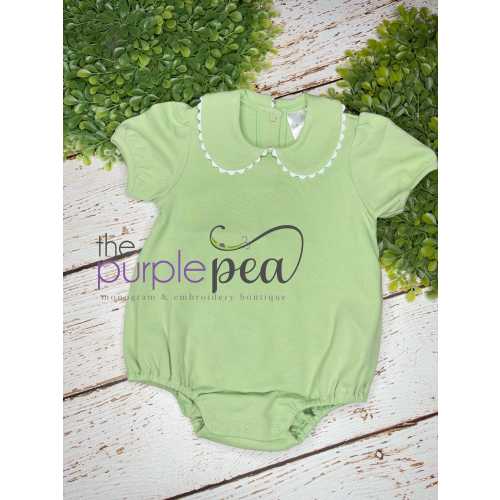 Monogrammed Girls Bubble, collared bubble