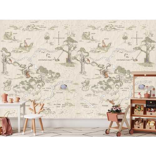 Classic Winnie the Pooh Wallpaper Pooh Eeyore Vintage Peel and Stick