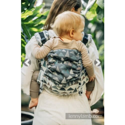 Lenny Buckle Onbuhimo PRO baby carrier, standard size, jacquard weave (77% cotton, 23% lyocell) - EAGLE ROCKS - HIKE