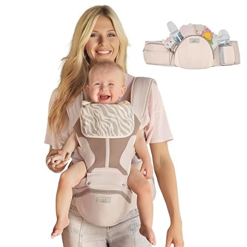 MOMTORY StowNGO Pro Safety-Certified Ultra Storage Baby Carrier, Pure Black