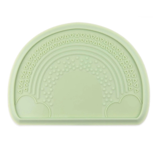 Sage Sensory Silicone Placemat with Fun Textured Design | Bumkins