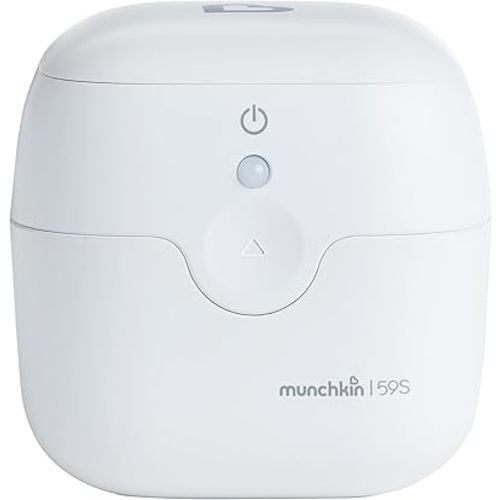 Munchkin Portable UV-C Cleaner for Pacifiers, Teethers and More, White