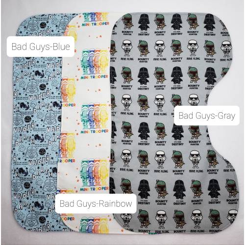 Baby Space Warriors | Contoured Burp Cloth