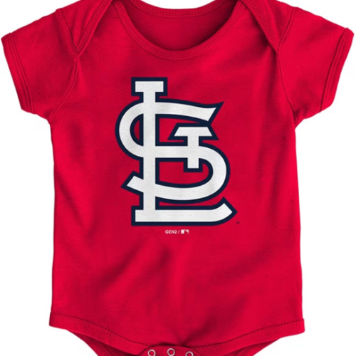 STL Cardinals St Louis Cardinals Red Baby Secondary One Piece