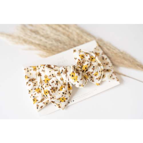 Neutral Baby Bow Turban