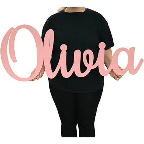 Custom Wood Name Sign, Personalized Wood Signs, Nursery Wall Decor, Baby Boy or Girl Name Sign, Large Word Cut Outs