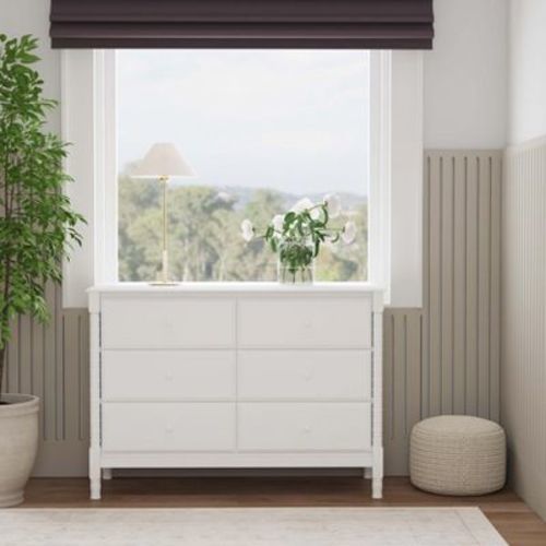 daVinci Jenny Lind Spindle 6-Drawer Dresser - White