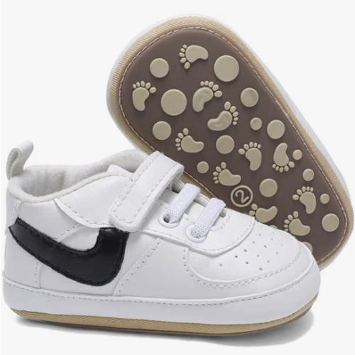 Clowora Unsex Baby Shoes Boys Girls Infant Sneakers Non-Slip Soft Rubber Sole Toddler Crib First Walker Lightweight Shoes