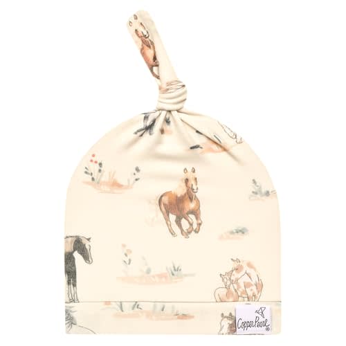 Copper Pearl, Baby Beanie Hat Top Knot Stretchy Soft Disney