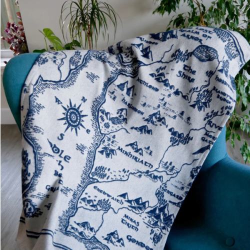 Realm of Middle-earth Ink Lightweight Baby's Blanket