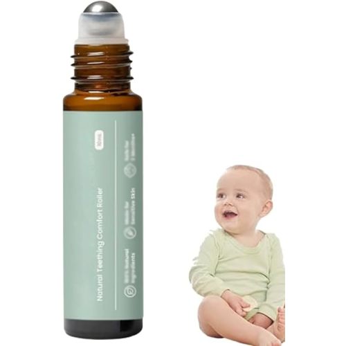 Mamas Teether: Teething Roller, Mamas Teether Teething Relief Roller All-Natural, 𝐓eething Oil, 𝐓eething Relief (1 Pc)