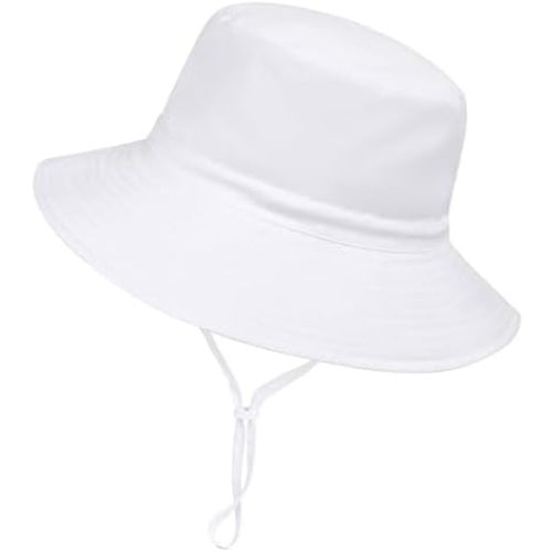 Baby Toddler Sun Hat,Boys Girls Bucket Hat for Kids UPF 50+ Sun Protective Child Summer Beach Hats 0-5 Years