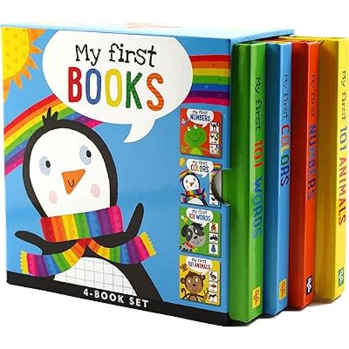 My First Board Books (4-Book Set) (Padded Covers) (My First Books, Ages 0+)