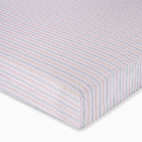 Crane Baby Cotton Sateen Crib Fitted Sheet - Skye Stripe