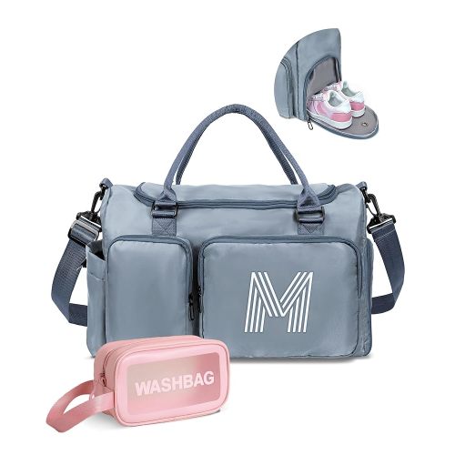 Birthday Gifts for Daughter 8-12, Initial Travel Duffle Bag, Sports Bag, Personalized Weekender Bag with Shoulder Strap, Monogram Overnight Bag, Gift for Friend Sister Women gifts