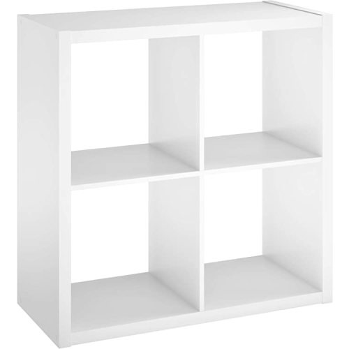 ClosetMaid Decorative Open Back 4-Cube Storage Organizer, White