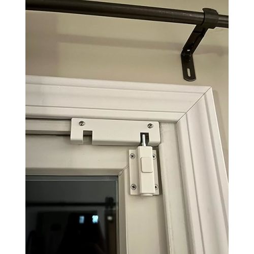 Sliding Door Lock for Sliding Glass Door,Security Door Locks for Sliding Patio Doors, Lock Size 2.5" L, 1.5"W, Confirm Door Fit Before Purchase