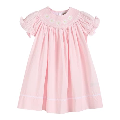 Lil cactus Baby and Girls Smocked Bishop Dress