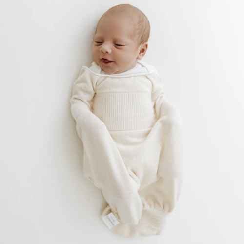 Swaddelini Organic Cotton Sleep Sack, Swaddle for Newborns, 0-3 Month Baby Sleep Sack, 6-12 pounds, Made in USA